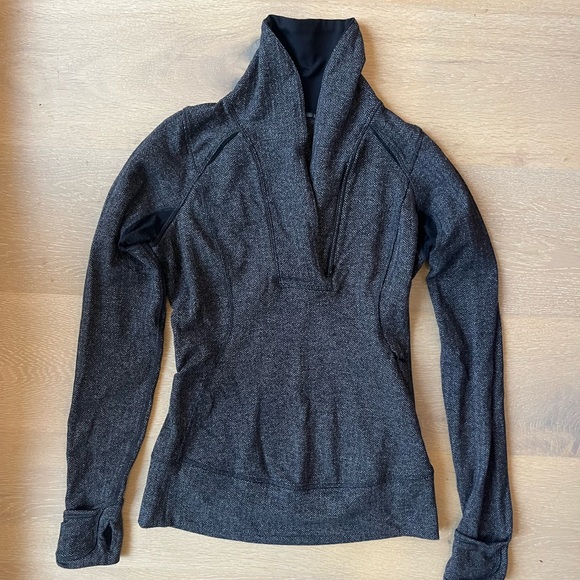 Lululemon Base Runner 1/2 Zip in Herringbone - Picture 1 of 7